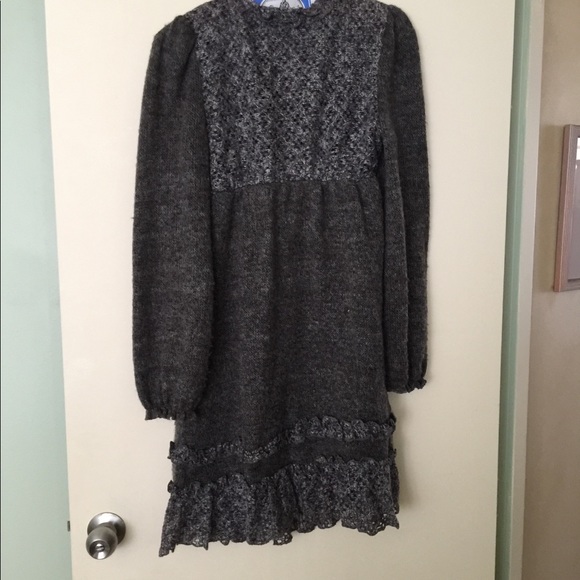 Forla Paris Lined Wool A line Dress Med - Picture 6 of 6